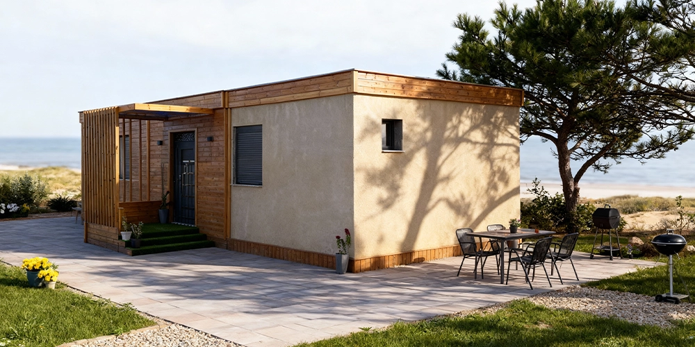 Chalet sur terrain touristique